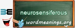 WordMeaning blackboard for neurosensiferous
